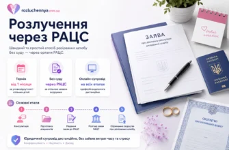 Розлучення через РАЦС в Україні з дистанційним юридичним супроводом