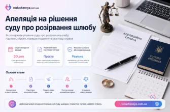 Апеляція на рішення суду про розірвання шлюбу, порядок оскарження судового рішення, строки подання апеляційної скарги та юридичний супровід