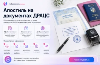 Апостиль на документах ДРАЦС для використання за кордоном