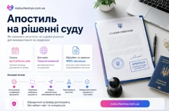 Апостиль на рішенні суду для використання документів за кордоном в Україні