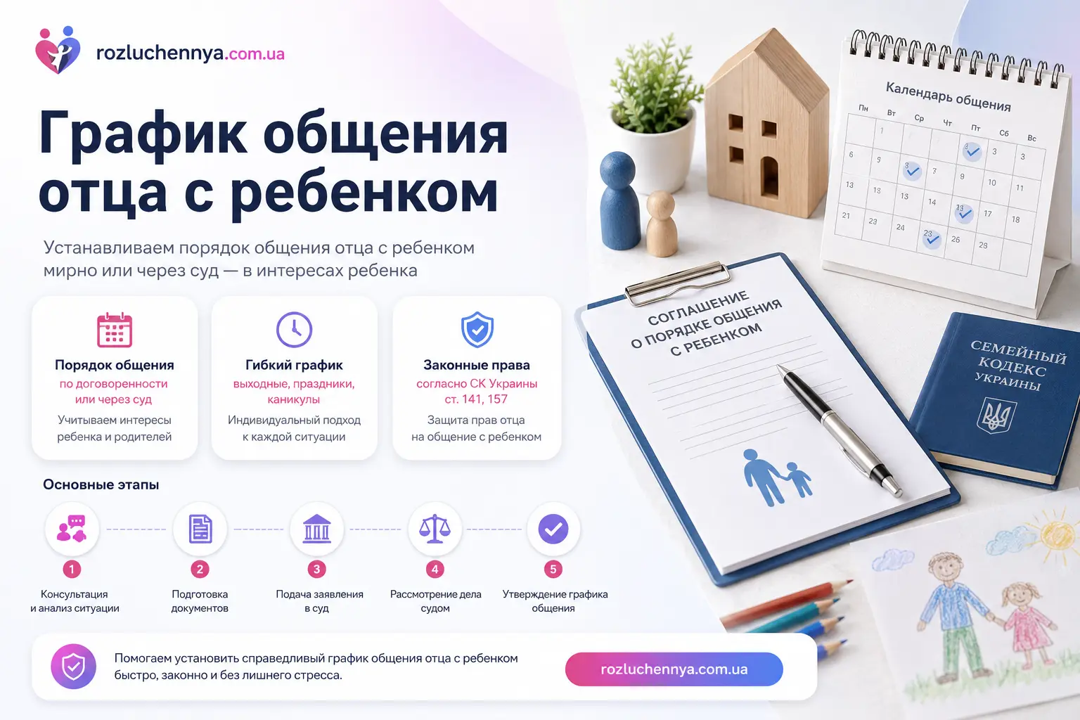 График общения отца с ребенком после развода