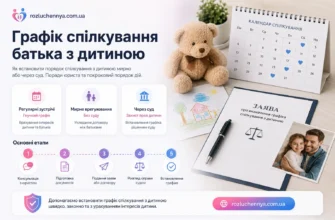 Графік спілкування батька з дитиною та порядок встановлення зустрічей через домовленість або суд