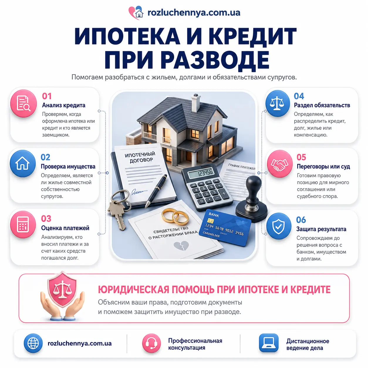 Ипотека и кредит при разводе супругов в Украине