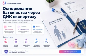 Оспорювання батьківства через ДНК експертизу, позов до суду, документи та юридичний супровід
