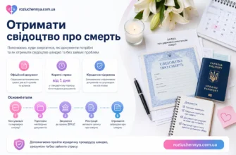 Отримати свідоцтво про смерть через ДРАЦС та юридичний супровід