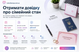 Отримати довідку про сімейний стан через ДРАЦС, ЦНАП або онлайн