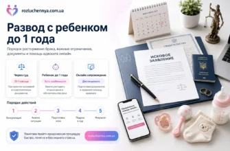 Развод с ребенком до 1 года через суд с документами и онлайн сопровождением адвоката