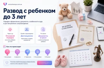 Развод с ребенком до 3 лет через суд с дистанционным сопровождением адвоката