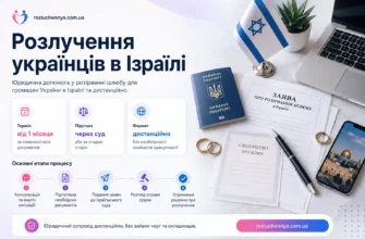 Розлучення українців в Ізраїлі дистанційно через суд з юридичним супроводом