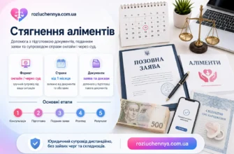 Стягнення аліментів через суд з підготовкою документів, заяви та супроводом справи