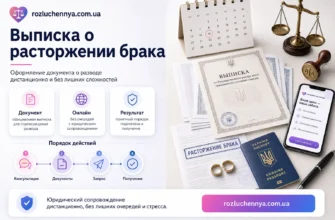 Выписка о расторжении брака с юридическим сопровождением онлайн