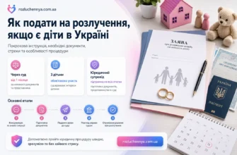 Як подати на розлучення якщо є діти в Україні через суд та онлайн