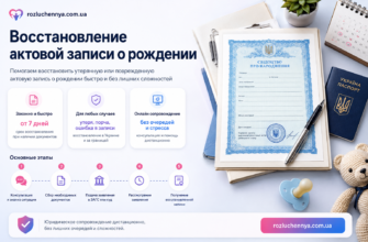 Восстановление актовой записи о рождении в Украине с юридическим сопровождением
